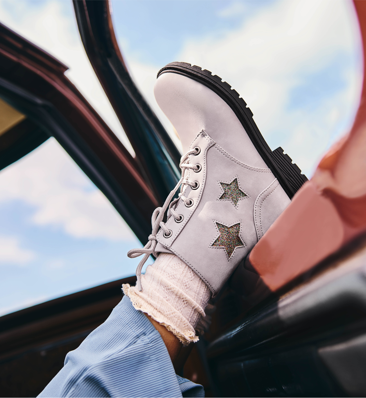 Girls’ casual shoes from Blowfish Malibu displayed in pastel tones