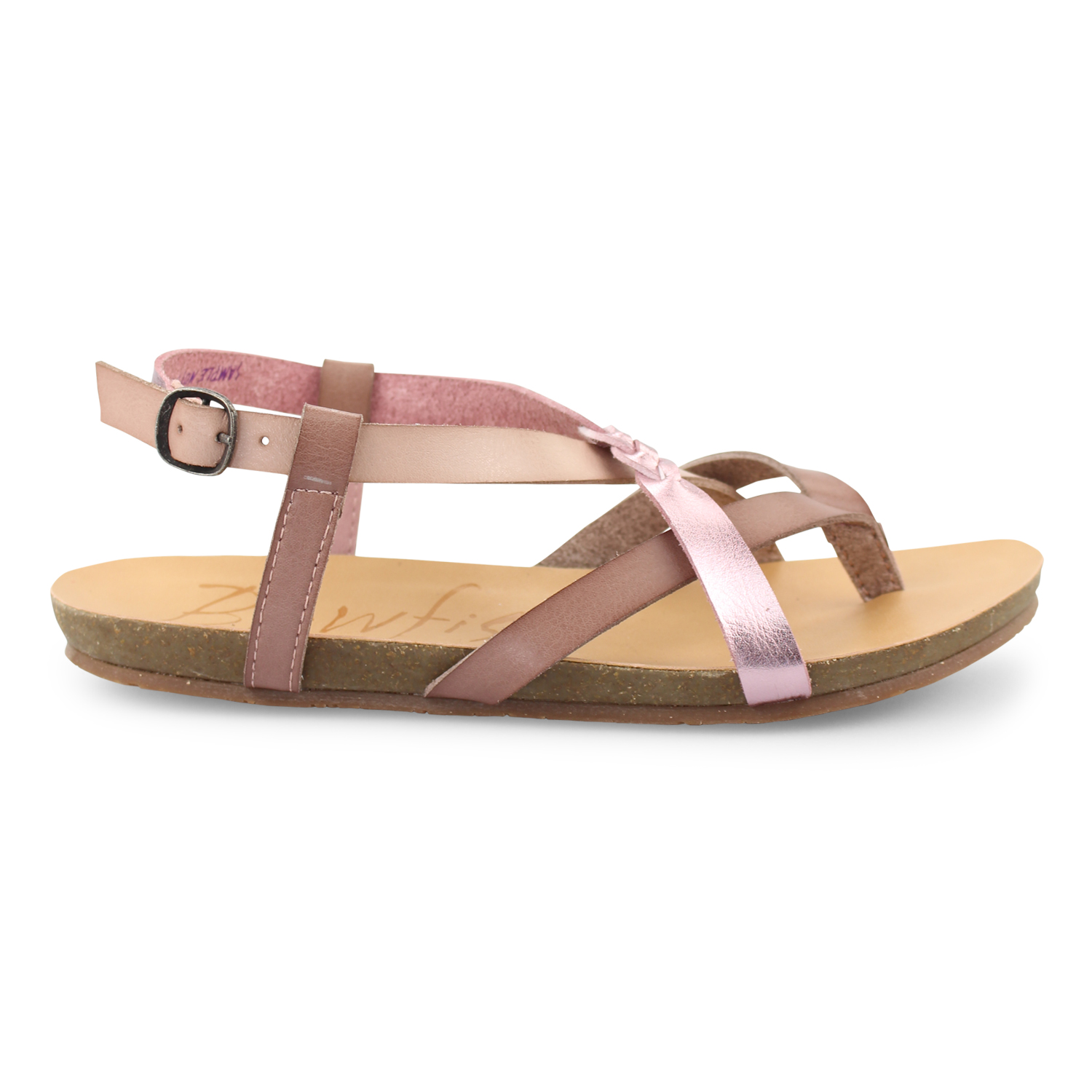 Granola-B - Strappy Sandal With Faux Cork Footbed | Blowfish Malibu